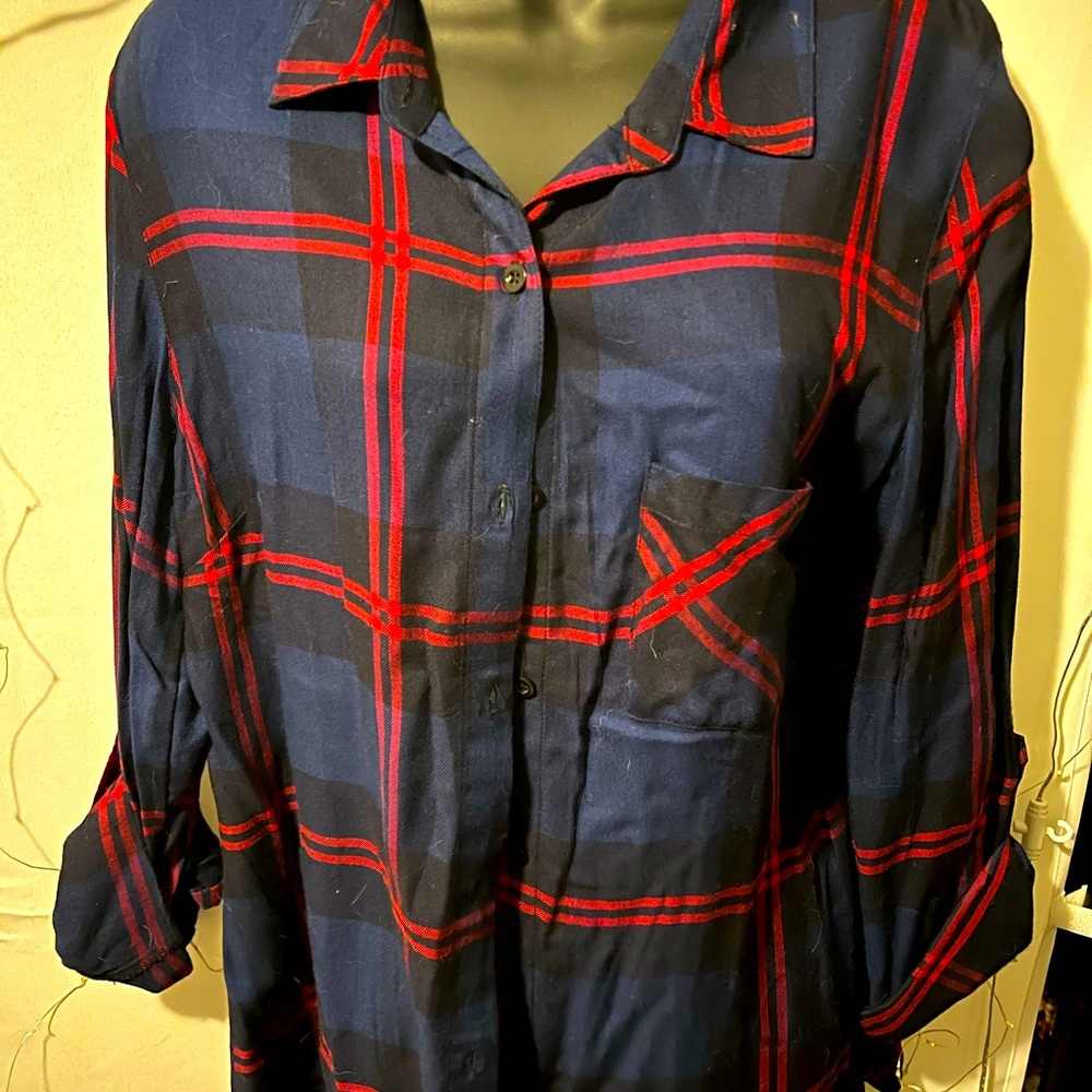 Plaid blouse